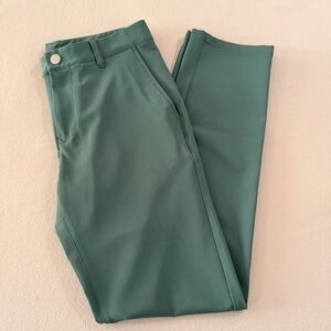 Bonobos Justin Rose Highland Tour Golf Pants Slim 30x32 Green EUC Mens Slacks